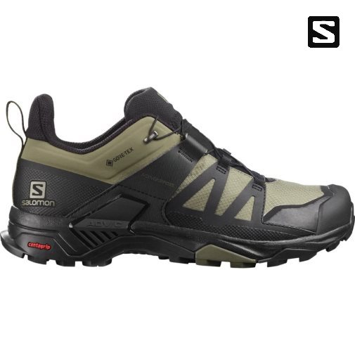 Tênis De Caminhada Salomon X Ultra 4 GTX Masculino Pretas Verde Oliva | PT T02874